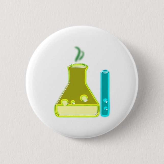 chemistry 6 cm round badge (Front)