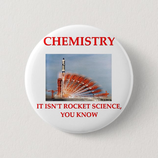 chemistry 6 cm round badge (Front)