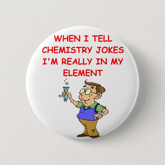 chemistry 6 cm round badge (Front)