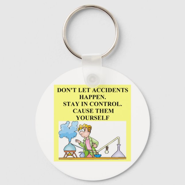 chemistry accidents key ring (Front)
