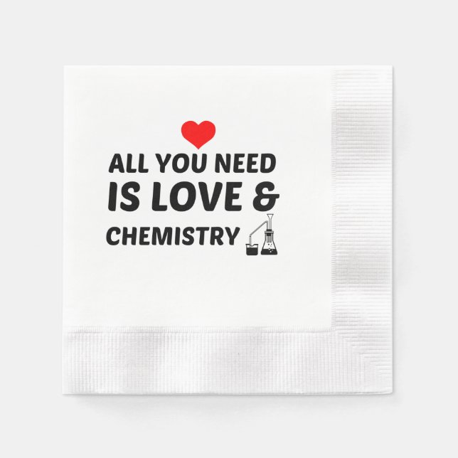CHEMISTRY AND LOVE NAPKIN (Front)