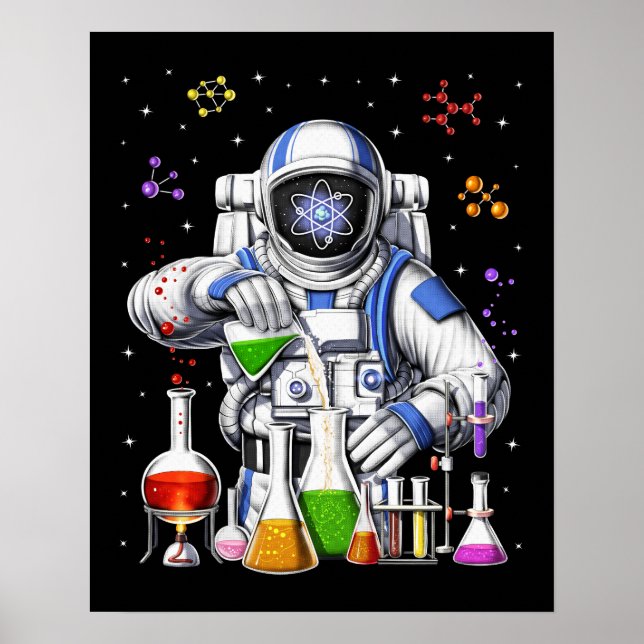 Chemistry Astronaut Poster (Front)