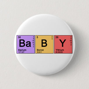 Chemistry Baby 6 Cm Round Badge