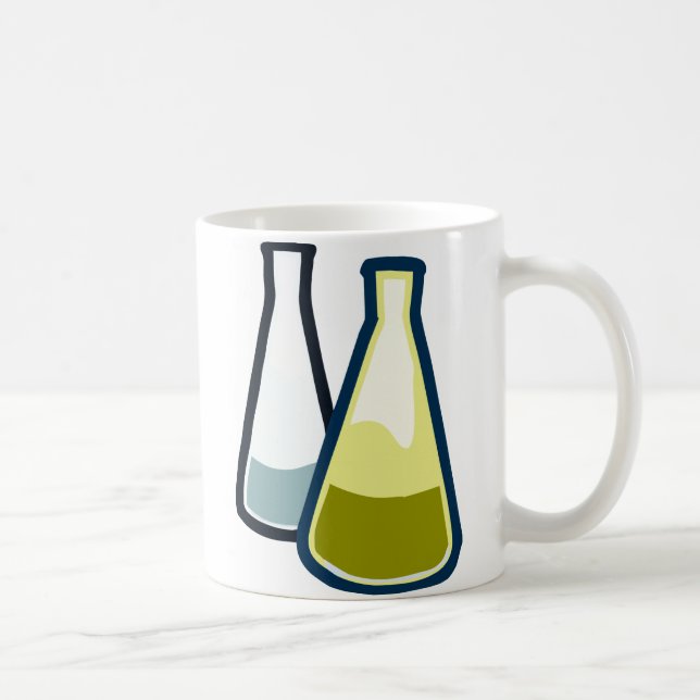 Chemistry Beakers Coffee Mug (Right)