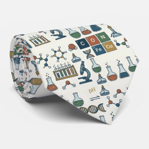 Chemistry Beakers Molecules Periodic Elements  Tie