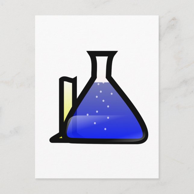 Chemistry Beakers Postcard (Front)