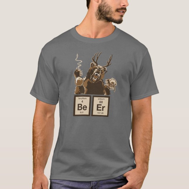 Chemistry bear discovered beer T-Shirt (Front)