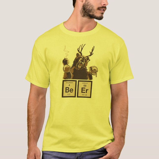 Chemistry bear discovered beer T-Shirt (Front)