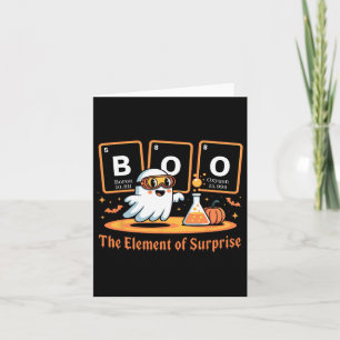 Chemistry Boo The Element Of Surprise Cute Chemist Card