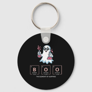 Chemistry Boo The Element Of Surprise Cute Chemist Key Ring