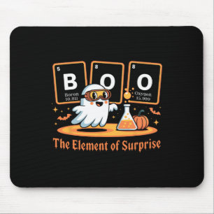 Chemistry Boo The Element Of Surprise Cute Chemist Mouse Mat