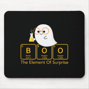Chemistry Boo The Element Of Surprise Cute Chemist Mouse Mat