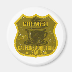 Chemistry Caffeine Addiction League Magnet