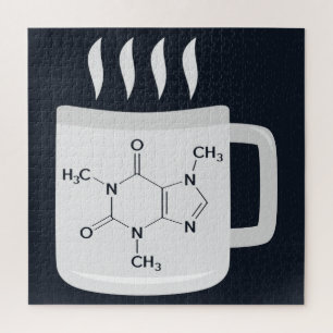 Chemistry Caffeine Lovers Formula Jigsaw Puzzle