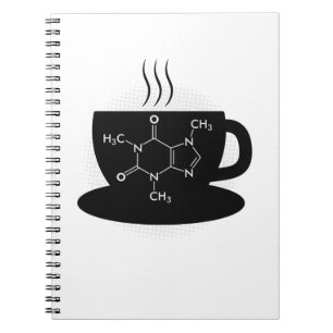 Chemistry Caffeine Molecule Notebook