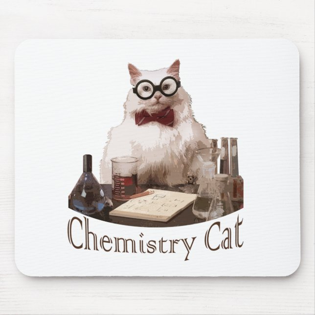 Chemistry Cat (from 9gag memes reddit) Mouse Mat (Front)