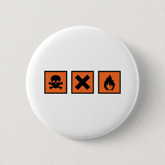 chemistry chemist signs 6 cm round badge