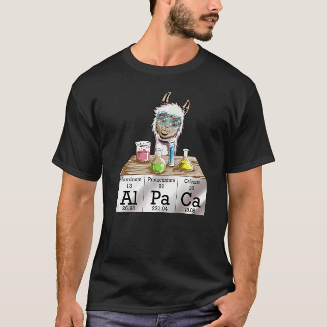 Chemistry Chemistry Edges Chemistry Student Alpaca T-Shirt (Front)