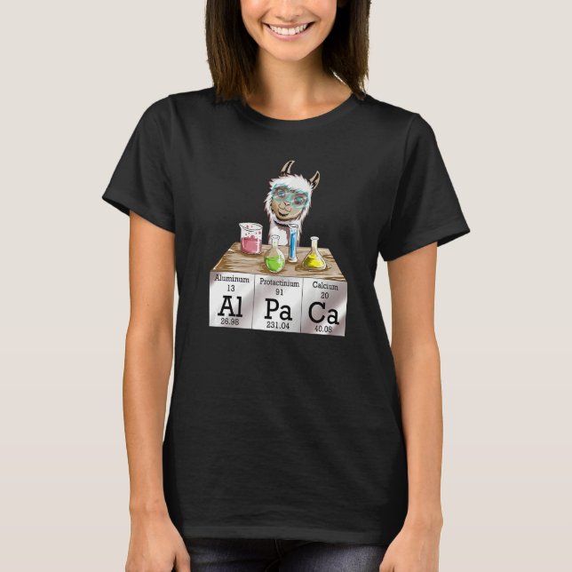 Chemistry Chemistry Edges Chemistry Student Alpaca T-Shirt (Front)