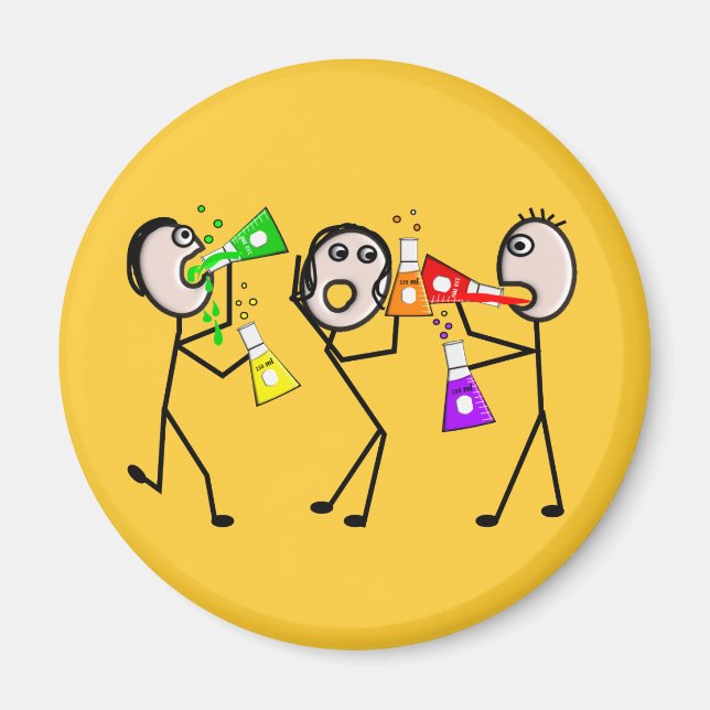 Chemistry/Chemists Stick People Gifts Magnet (Front)