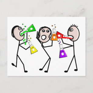 Chemistry/Chemists Stick People Gifts Postcard
