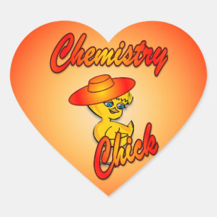 Chemistry Chick #5 Heart Sticker