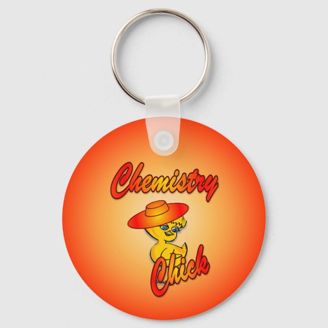 Chemistry Chick #5 Key Ring (Front)