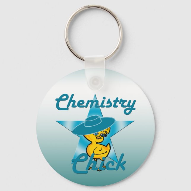 Chemistry Chick #7 Key Ring (Front)