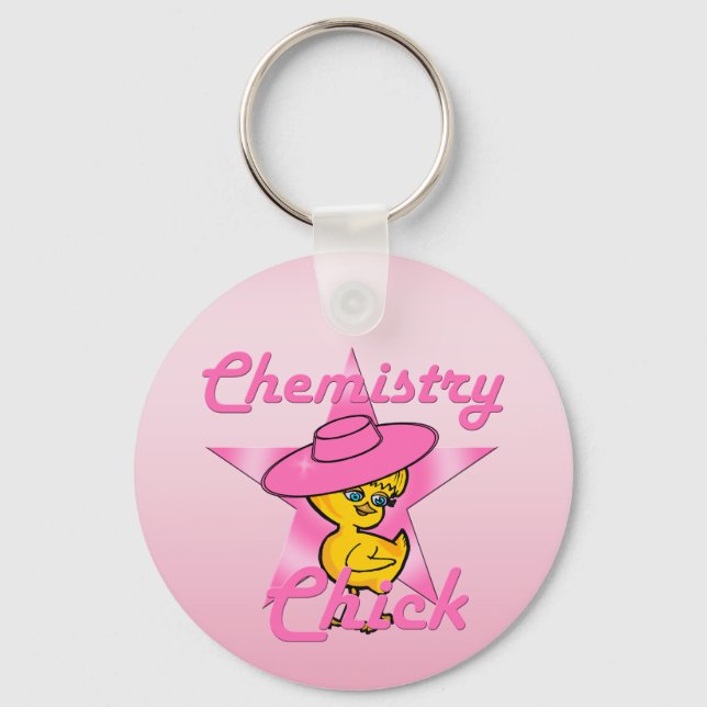 Chemistry Chick #8 Key Ring (Front)