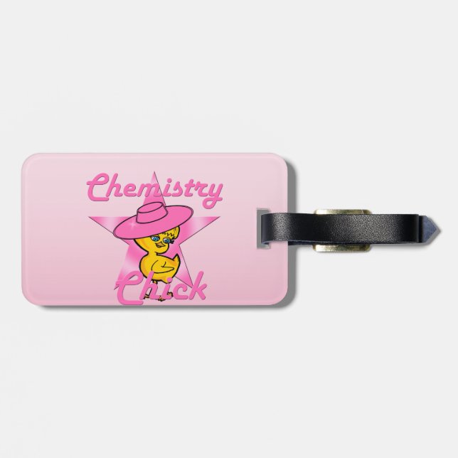 Chemistry Chick #8 Luggage Tag (Back Horizontal)