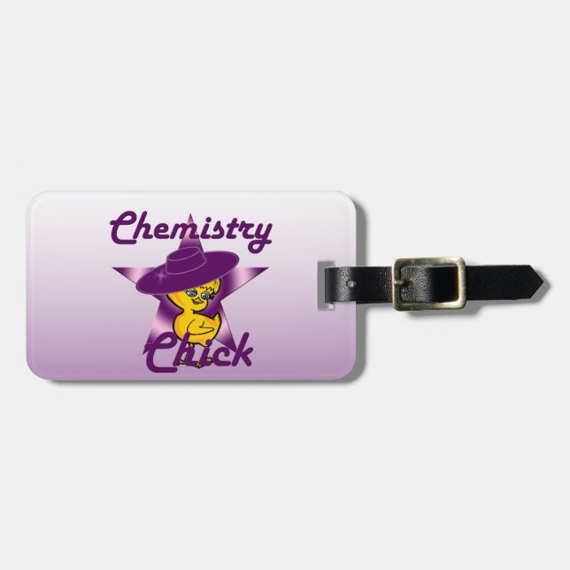 Chemistry Chick #9 Luggage Tag (Front Horizontal)