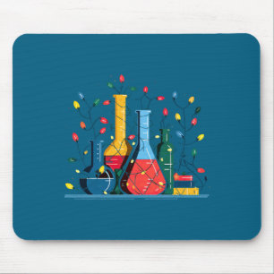 Chemistry Christmas Lights Lover Chemist Science L Mouse Mat