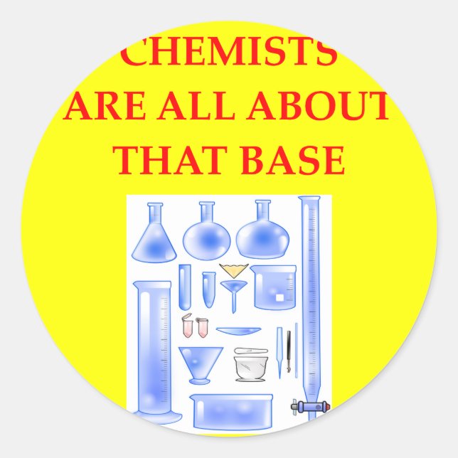 CHEMISTRY CLASSIC ROUND STICKER (Front)