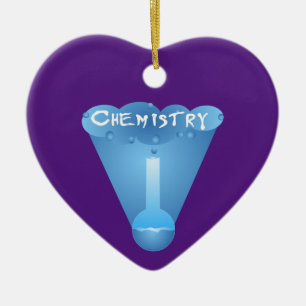 Chemistry Cloud Beaker Ceramic Tree Decoration