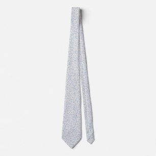 Chemistry diagram pattern blue on grey tie