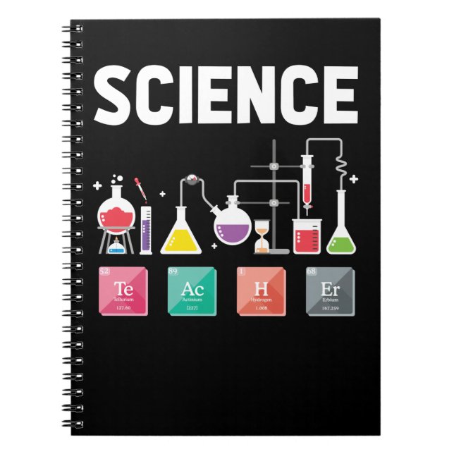 Chemistry Elements Laboratory Science Teacher Notebook (Front)