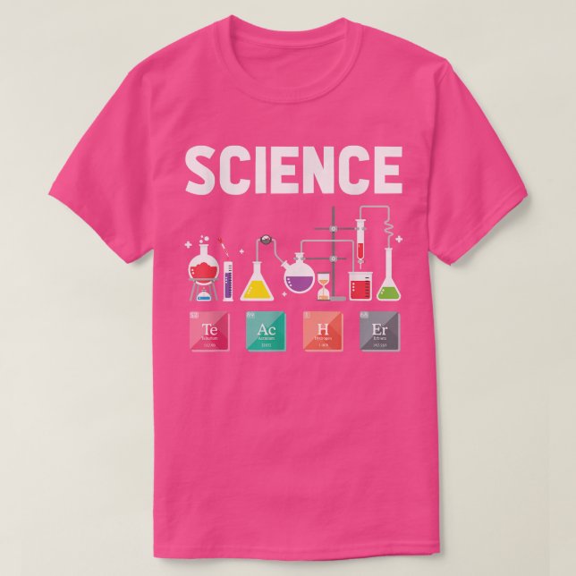 Chemistry Elements Laboratory Science Teacher  T-Shirt (Design Front)