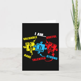 Chemistry Elements Periodic Table Puzzle Autism Aw Card