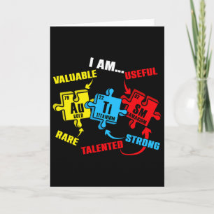 Chemistry Elements Periodic Table Puzzle Autism Aw Card