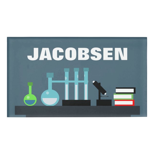 Chemistry Equipment Science Badge (Front)