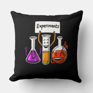 Chemistry Experiments Funny Science Joke Cushion