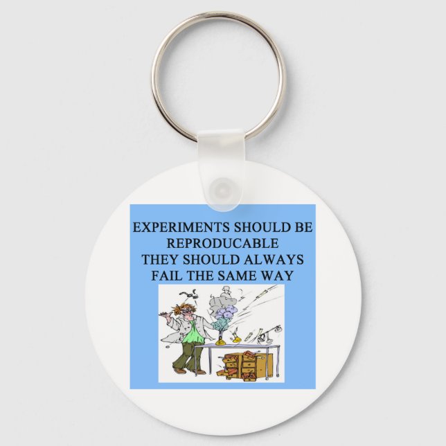 chemistry experiments key ring (Front)