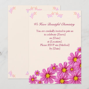 Chemistry Flower Party Invitation