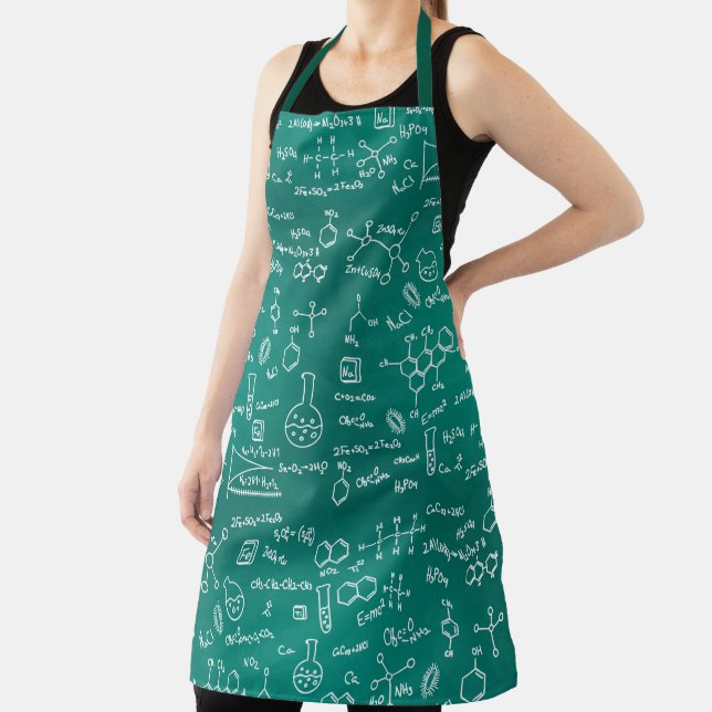 Chemistry Formulas Geek Science Apron (Insitu)