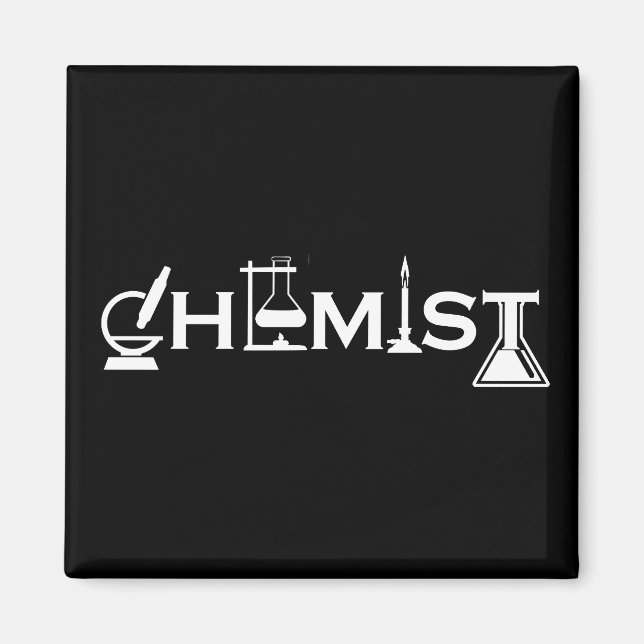 Chemistry funny chemist gifts magnet (Front)