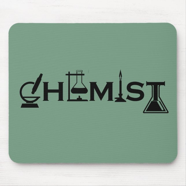 Chemistry funny chemist gifts mouse mat (Front)