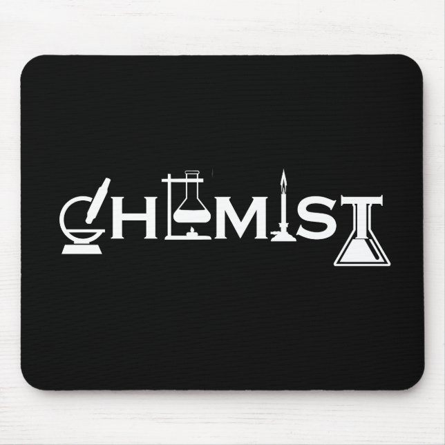 Chemistry funny chemist gifts mouse mat (Front)