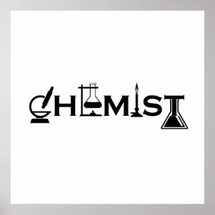 Chemistry funny chemist gifts poster
