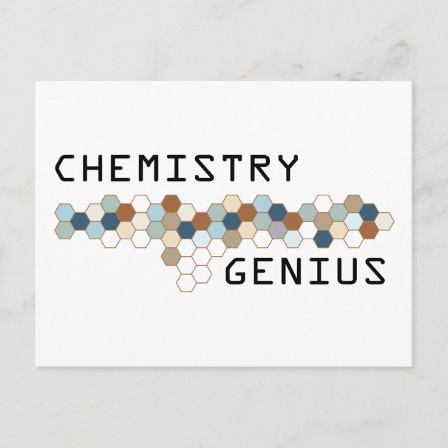 Chemistry Genius Postcard (Front)