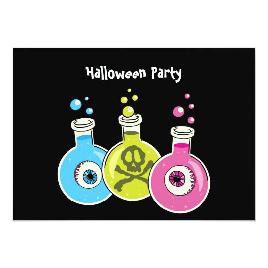 Chemistry Halloween Party Invitations